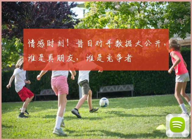 情感时刻！昔日对手数据大公开，谁是真朋友，谁是竞争者
